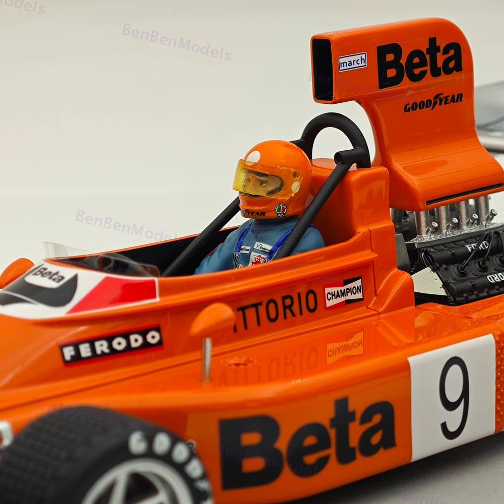 Tecno 1/18 March 751 F1 Austrian GP Winner 1975 Vittorio Brambilla #9 Beta