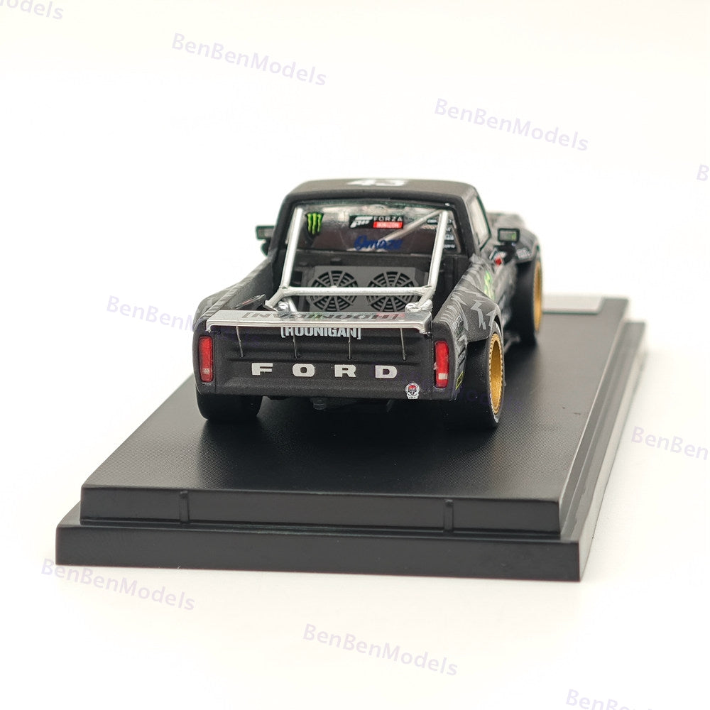 Street Weapon SW 1:64 1977 Ford F-150 Hoonitruck Tianmen - Black Pick Up Diecast