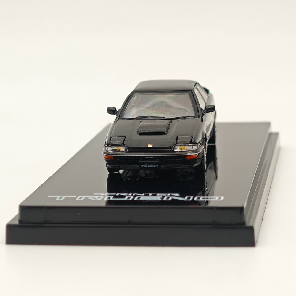 Modèle réduit moulé sous pression Toyota SPRINTER TRUENO GT-Z AE92 Noir métallisé 1/64 Hobby Japan
