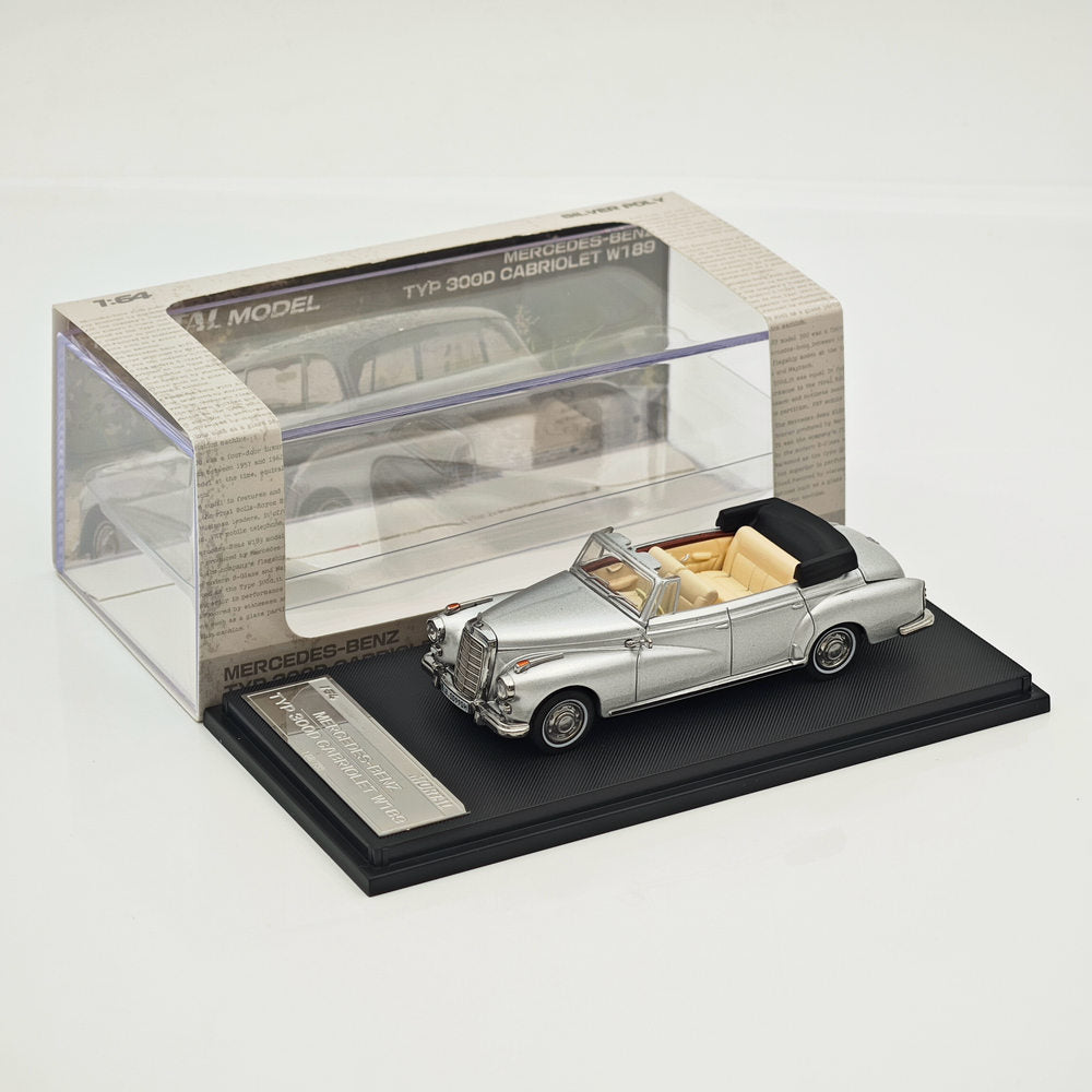 Mortal 1:64 Mercedes Benz 300D Convertible Retro Alloy Car Model Collection Diecast Toys Car Miniature Hobby Gifts
