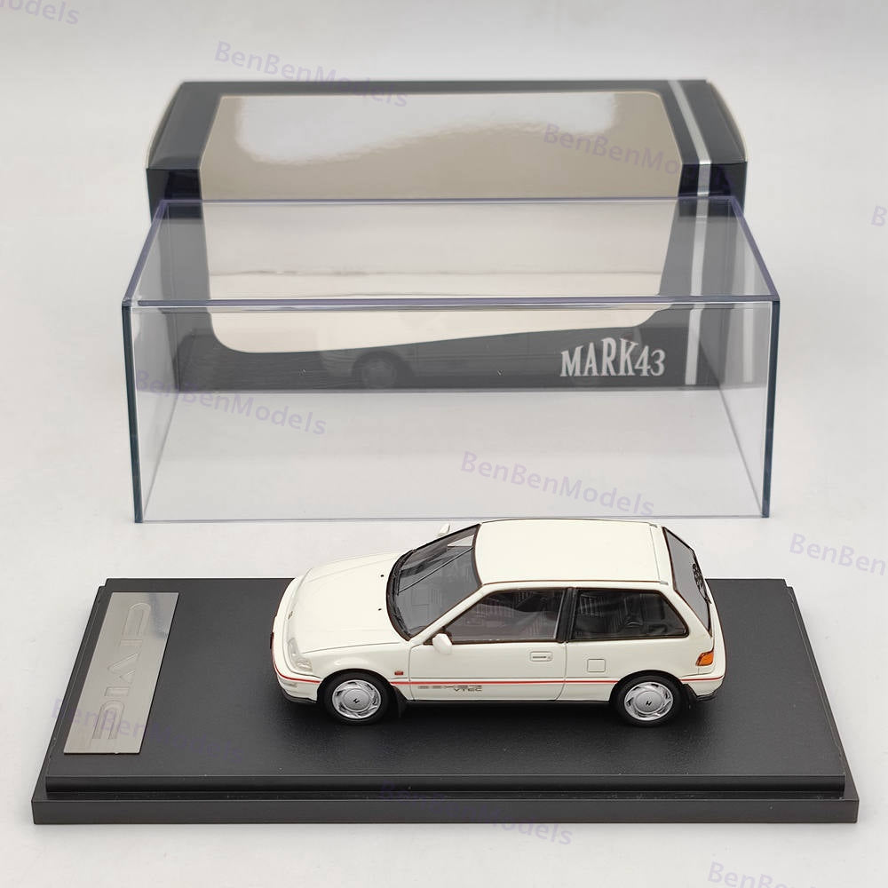 Mark43 1:43 CIVIC VTEC EF9 SiR II White PM4396W Resin Model Car Limited Edition