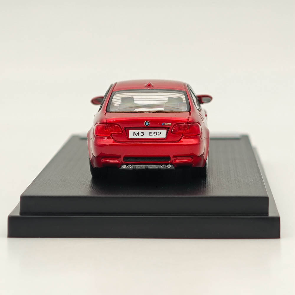 Modèle réduit de voiture moulée sous pression BMW E92 M3 rouge métallisé, édition limitée, 1/64