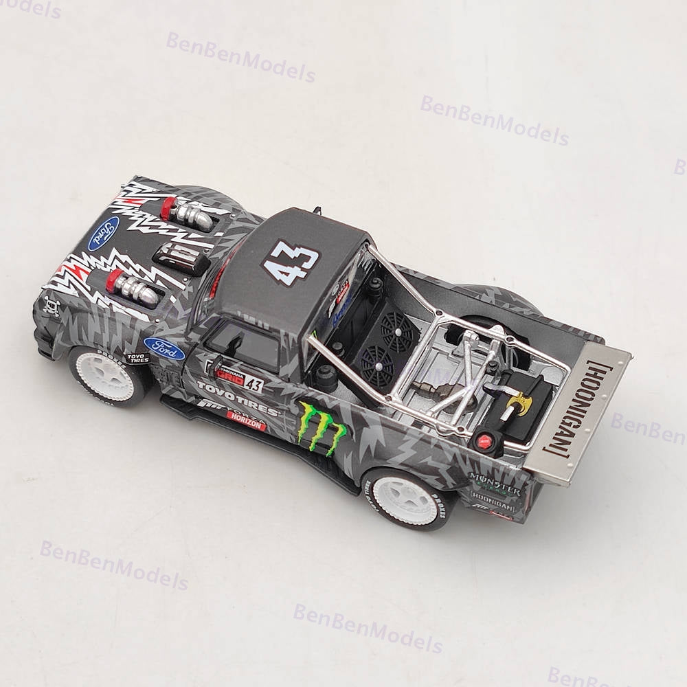 1:64 SW Ford Hoonitruck Ken block 1977 F-150 Pick Up Diecast Model Car Limited