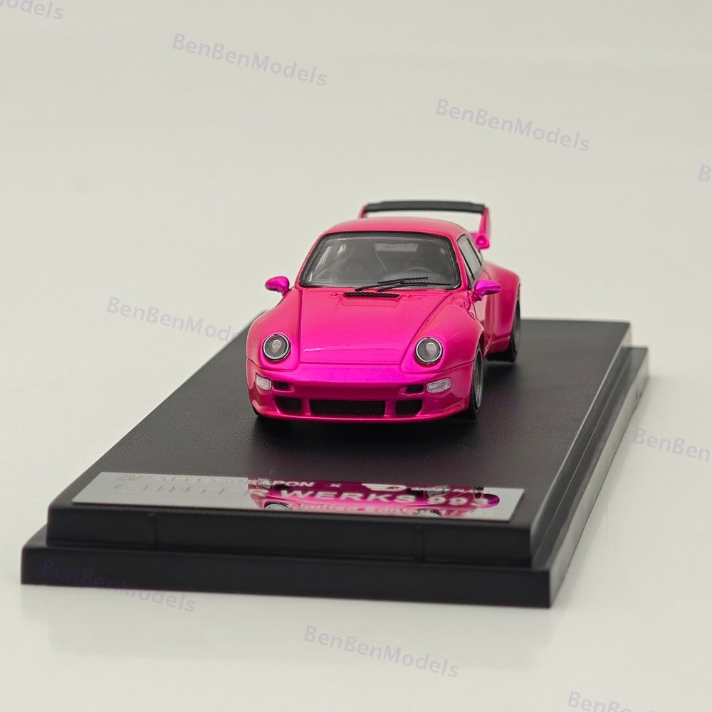 SW 1:64 Porsche Gunther Werks 993 Remastered Diecast Model Car - Four styles are