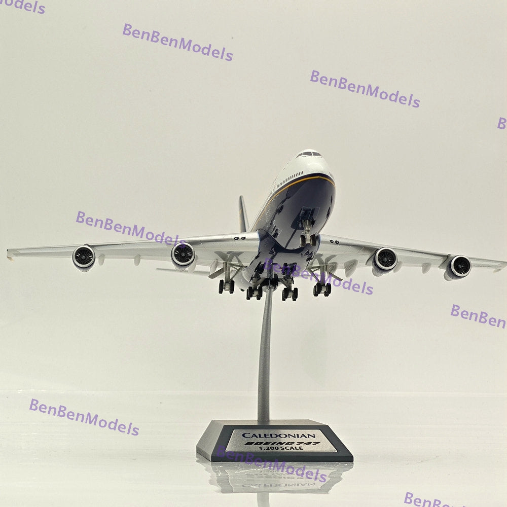 Caledonian Airways Boeing 747 G-BMGS / WITH STAND / Passenger Airplane 1/200