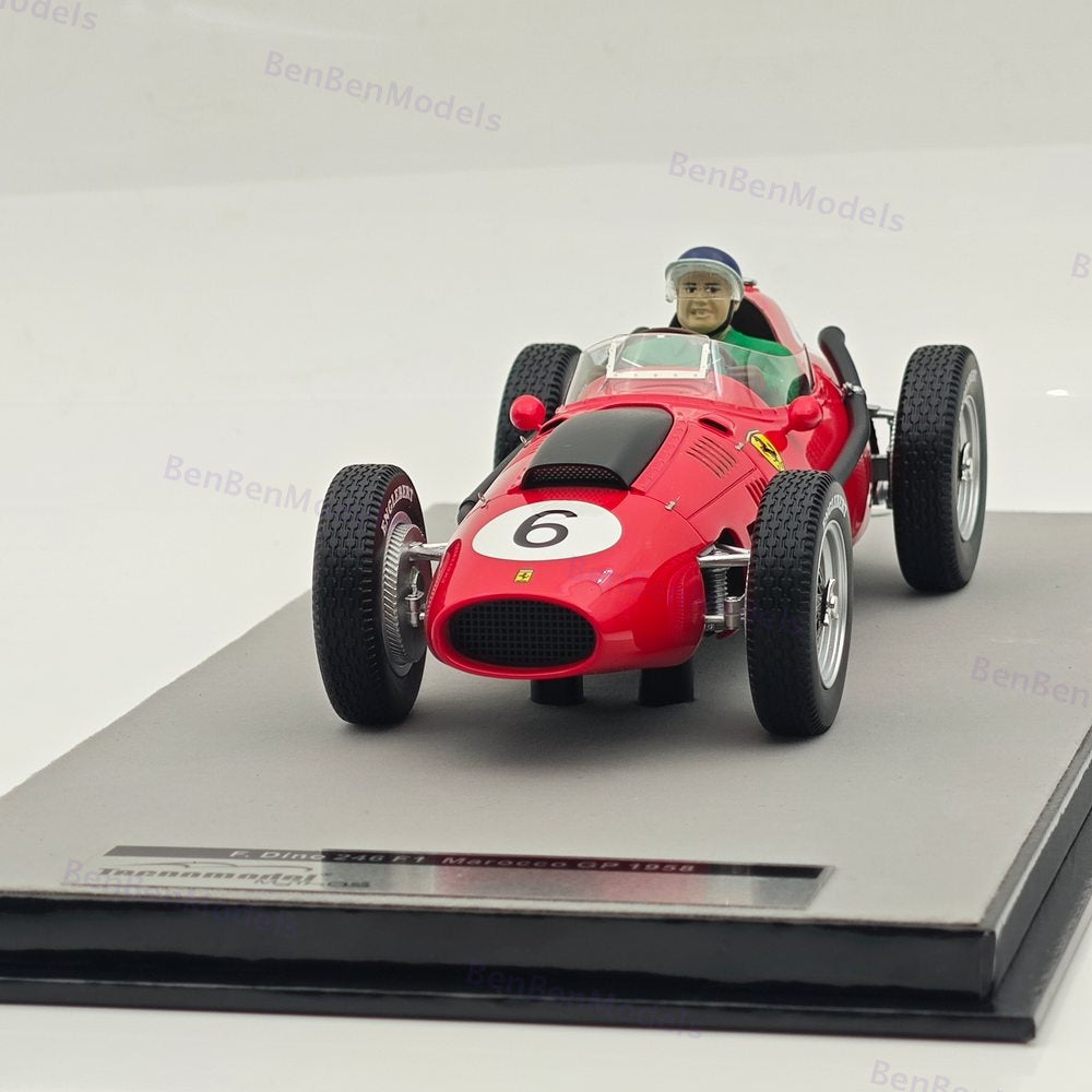 Tecno 1/18 Ferrari Dino 246 F1 Mythos Marocco GP 1958 M.Hawthorn #6 TMD18-116A