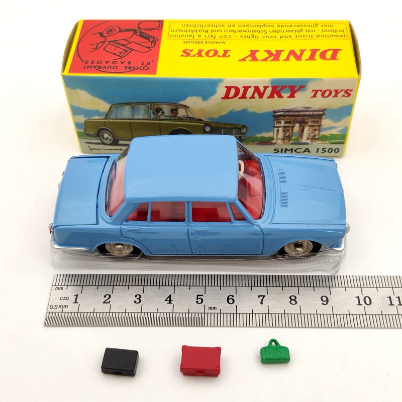 1:43 Atlas DINKY TOYS 523 SIMCA 1500 Diecast Models Collection Blue Used