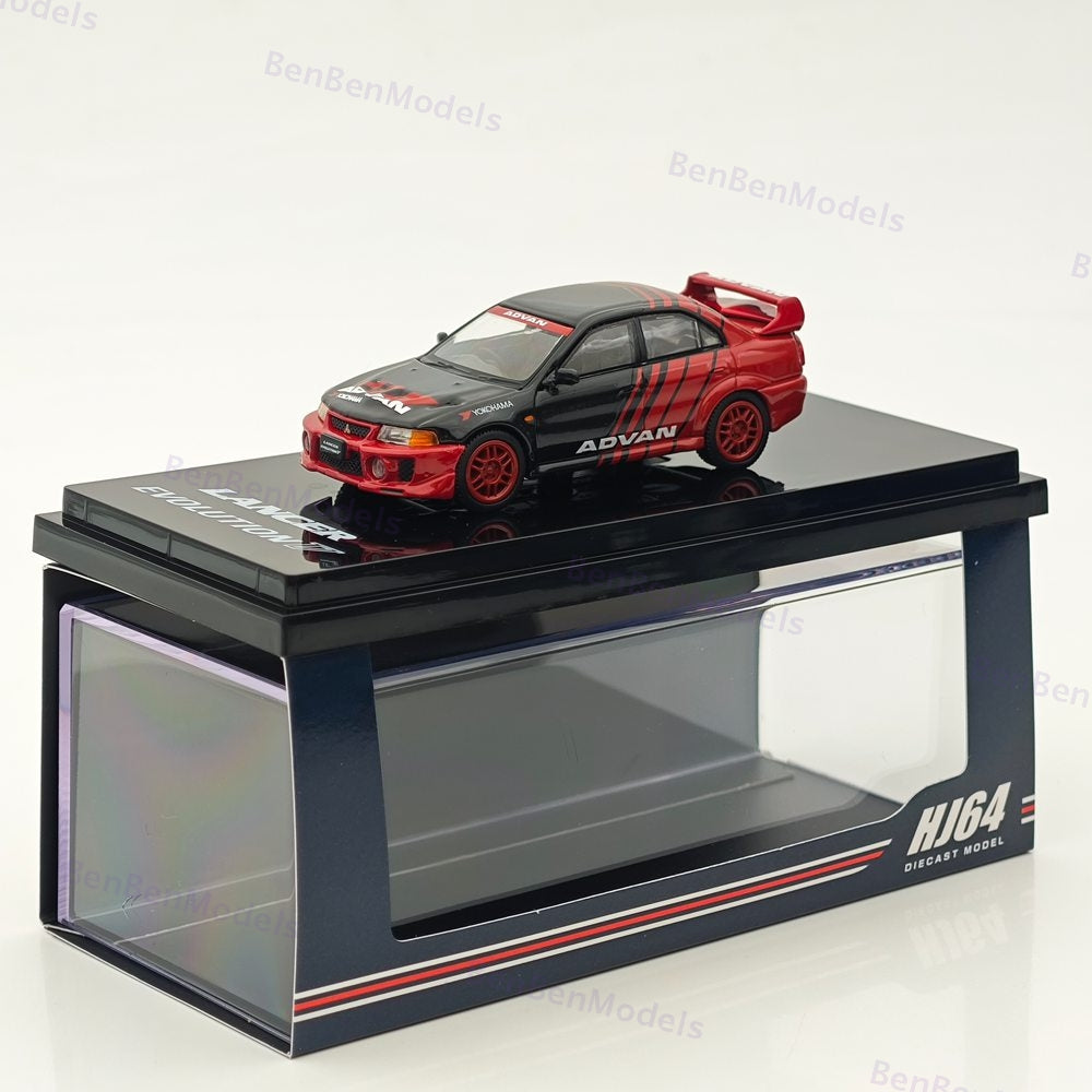 Hobby Japan 1/64 Mitsubishi Lancer GSR Evolution 1998 YOKOHAMA ADVAN HJ642032AV
