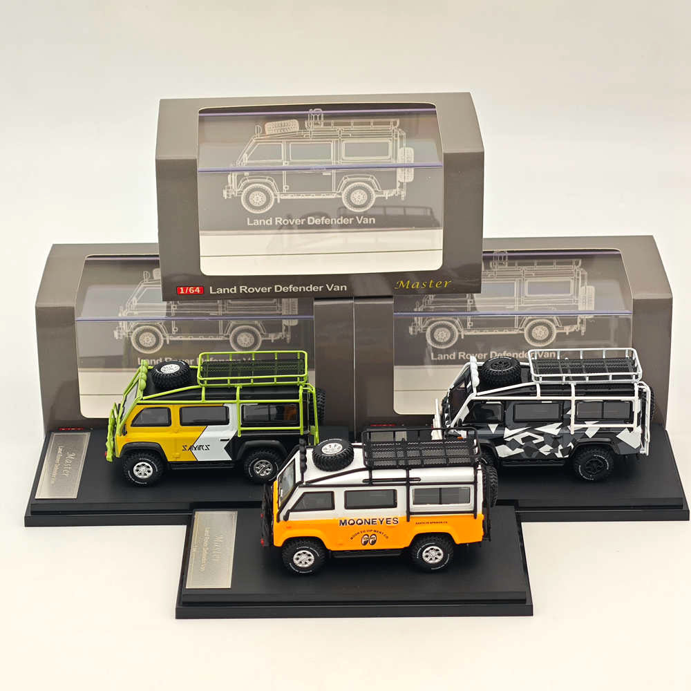 Master 1:64 Land Rover Defender Van Diecast Jouets Modèles de Voitures Miniatures Hobby Cadeaux à Collectionner Moon Eye