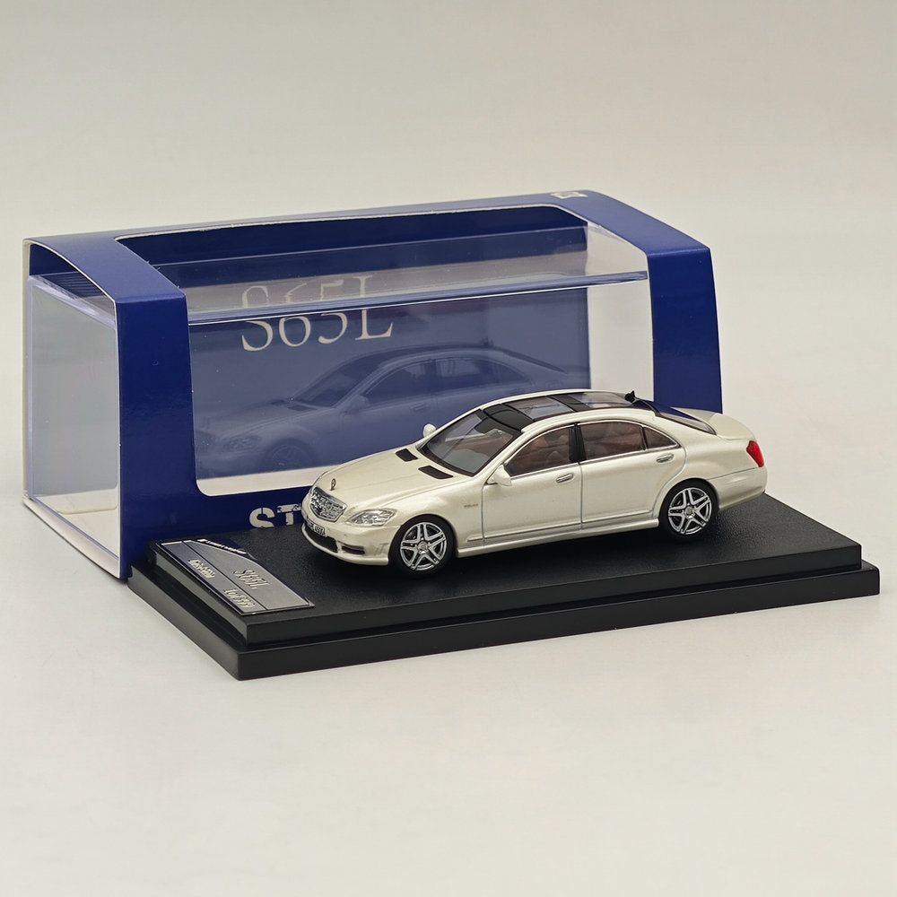 1/64 SW Mercedes Benz S Class S65L V12 White Sedan Sports Diecast Models Car