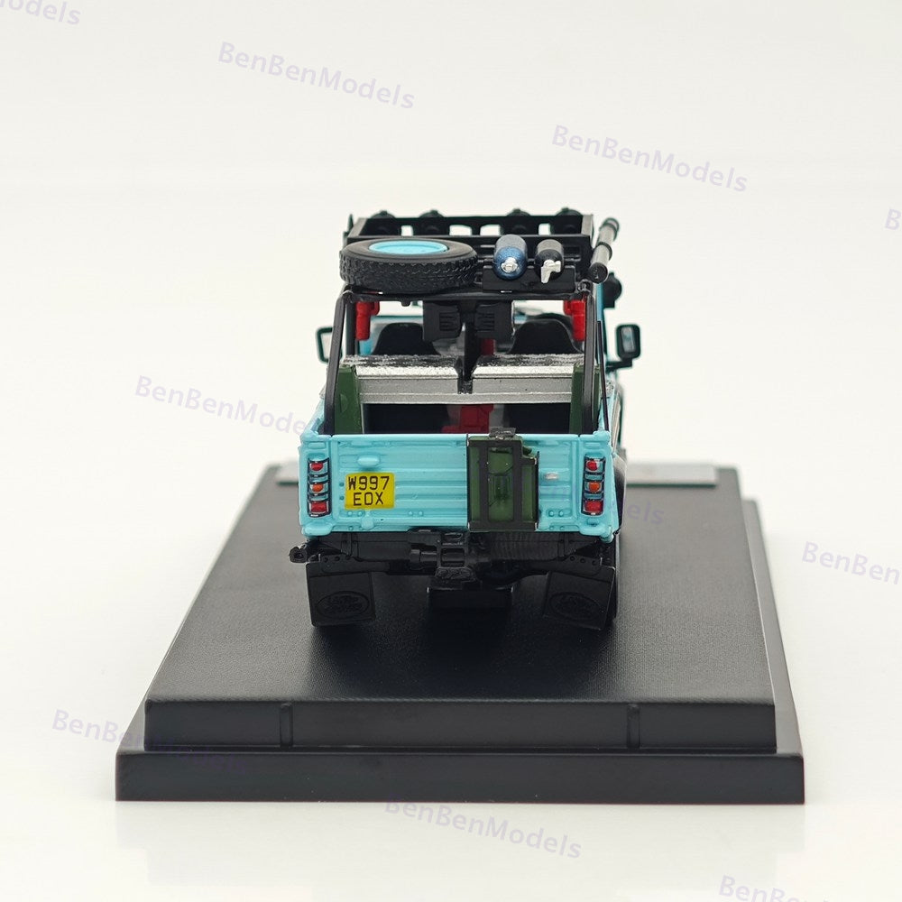 1:64 SW Blue Gulf Defender 90 Pickup Sports Model Diecast Metal Car Limited