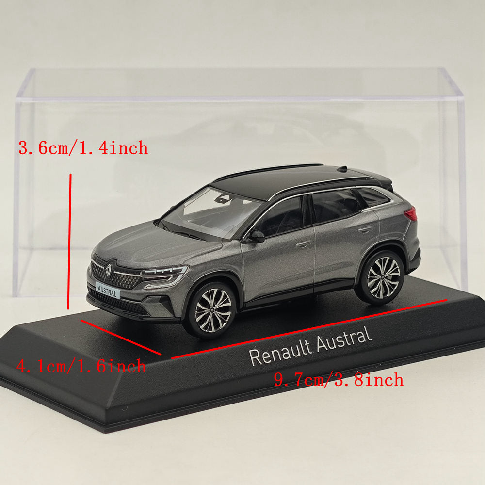 Modèle réduit de voiture moulée sous pression Norev Renault Austral 2022 grise, collection limitée, 1/43