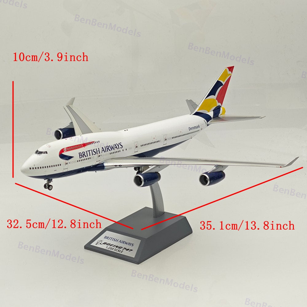 ARD-Models British Airways Boeing 747-400 / G-BNLH / ARDBA62 / Denmark / 1:200