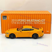 DM 1/18 Scale Replicas Ford Mustang GT 2019 Widebodykit Pack LHD Orange Fury