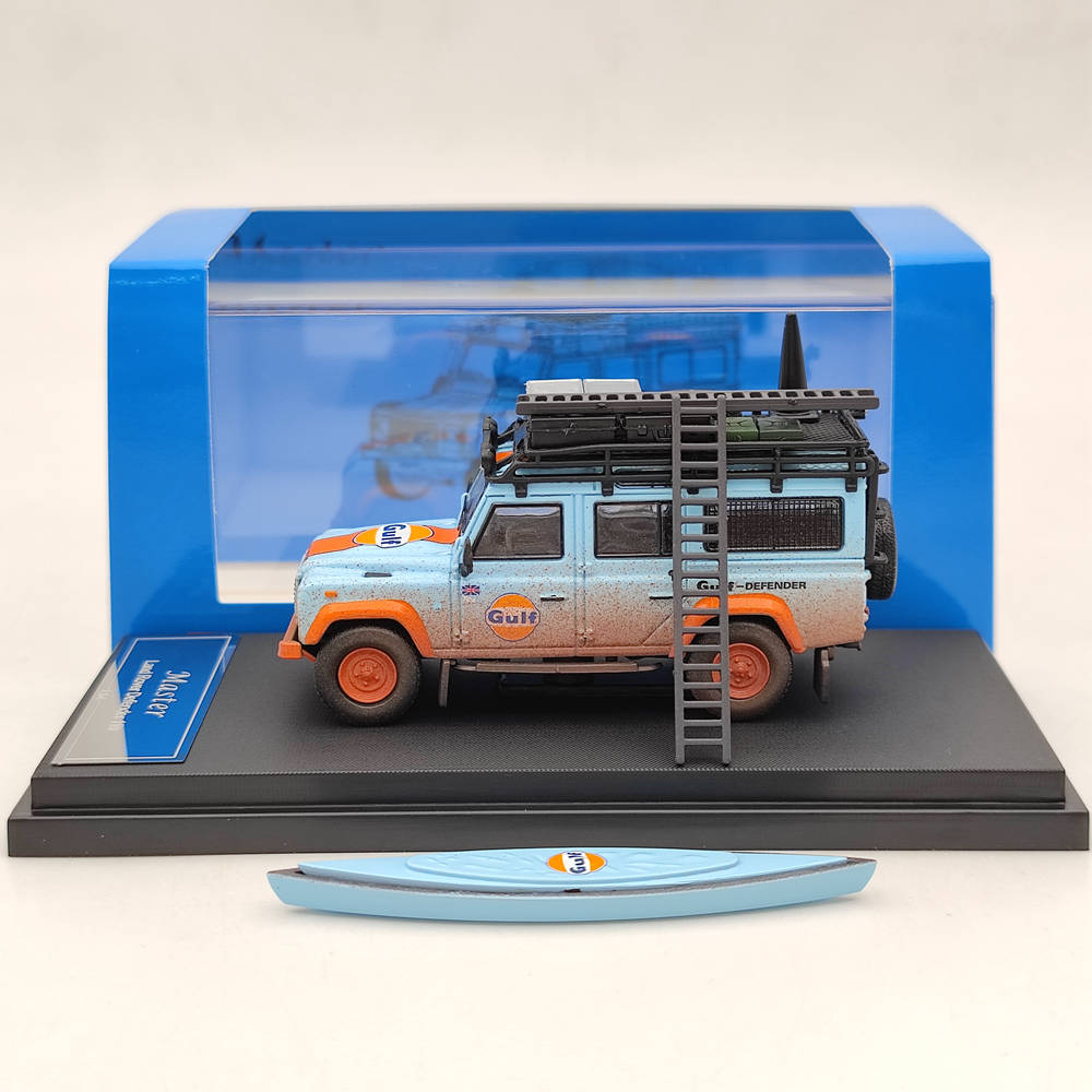 New Master 1:64 Land Rover Defender Gulf Camping Camouflage Diecast Toys Car Models Miniature Vehicle Hobby Collection Gifts
