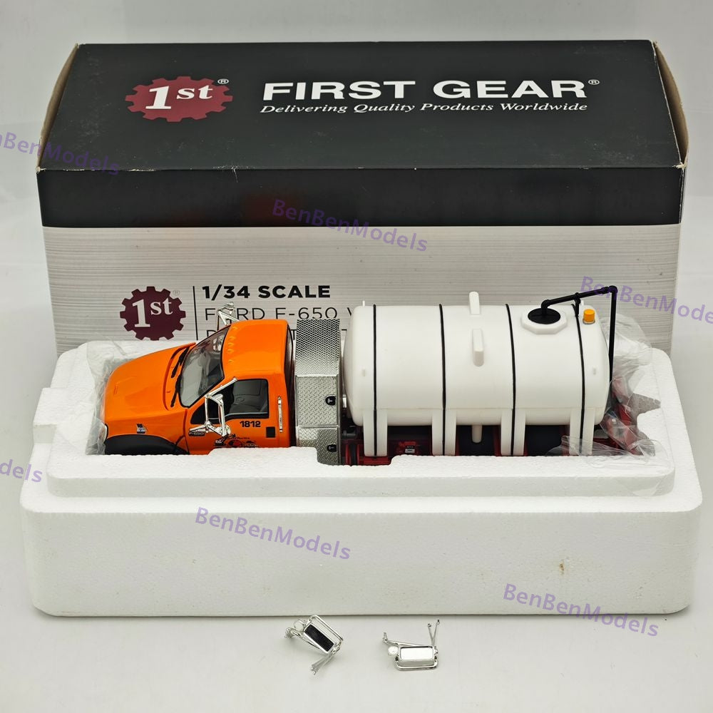 1/34 FIRST GEAR F-650 WATER TANK TRUCK Orange DIECAST Model REPLICA