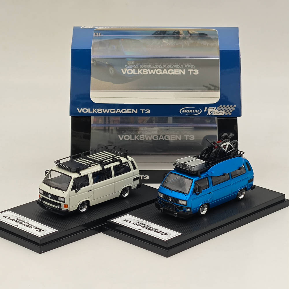 Mortal 1:64 Volkswagen VW T3 Van Collection Diecast Toys Car Models Miniature Hobby Gifts