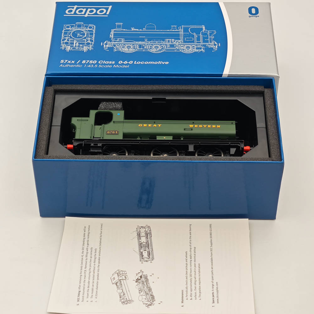 Dapol 7s-007-010 O Gauge Class 57xx Pannier Great Western Green 8784 21DCC
