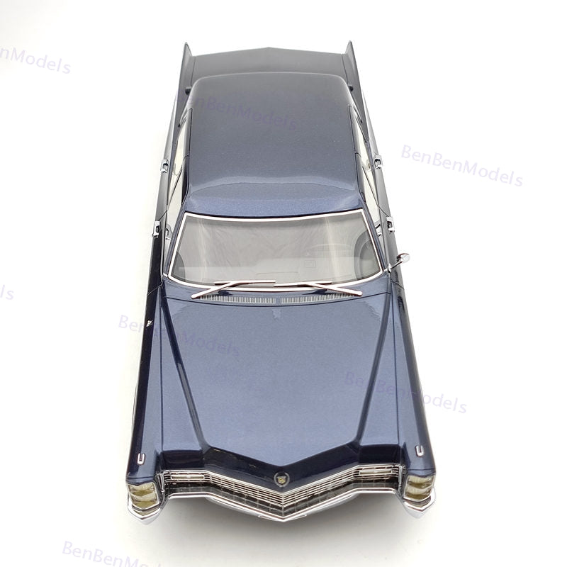1:18 BOS Cadillac Fleetwood Series 75 Limousine 1967 Blue BOS393 Resin Model Car