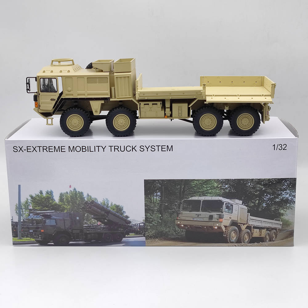 1/32 MAN SX-extreme Mobility Truck System Diecast Model Car Collection Yellow Toys Gift