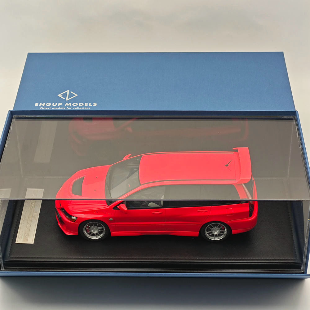 ENGUP 1:18 MITSUBISHI LANCER EVOLUTION IX WAGON MR Resin Model Car Limited Collection Auto Gift Red