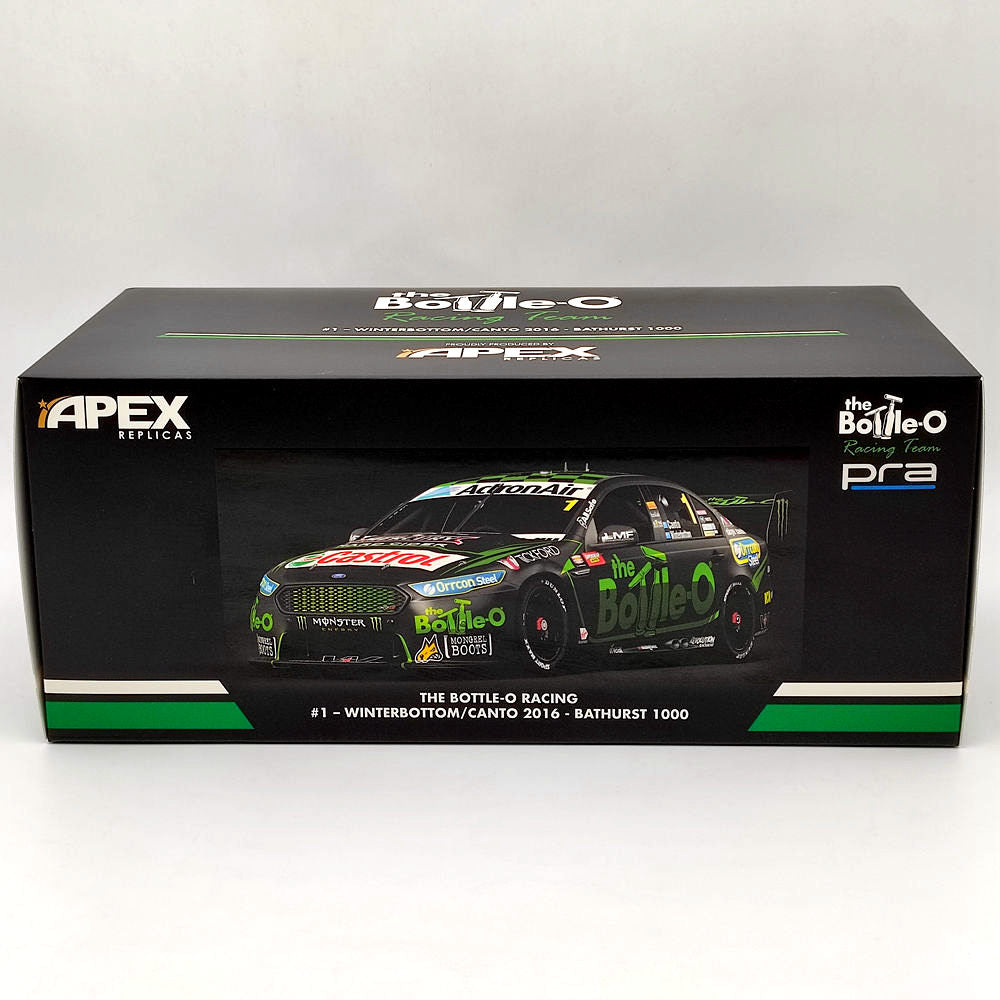 1/18 Apex Ford The Bottle-O #1 -Winterbottom/Canto 2016 -Bathurst 1000 AD81420 Diecast Models Car Limited Collection Toys Gift