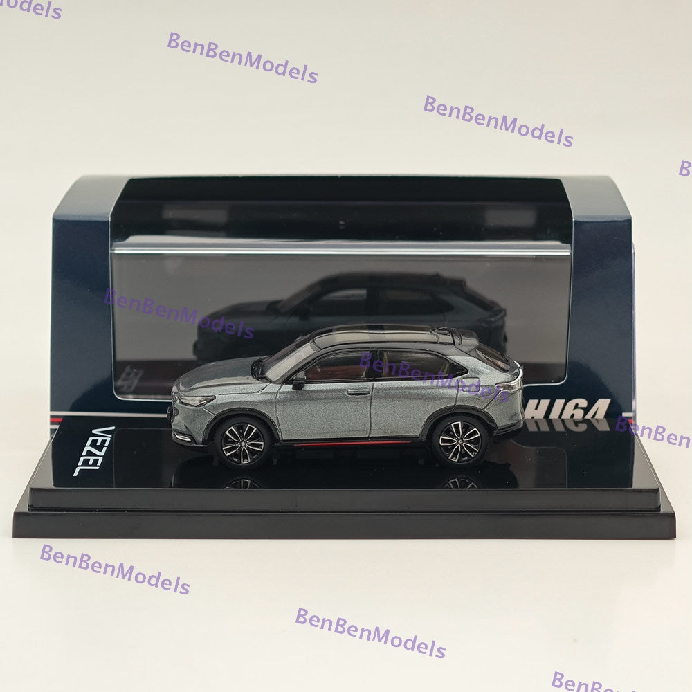 1/64 Hobby Japan VEZEL e: HEV PLaY Meteoroid Gray Metallic Diecast HJ642071GM