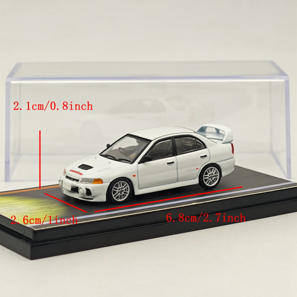 Hobby Japan 1/64 Lancer RS Evolution IV INITIAL D White HJ642011D Diecast Models Car Limited Collection