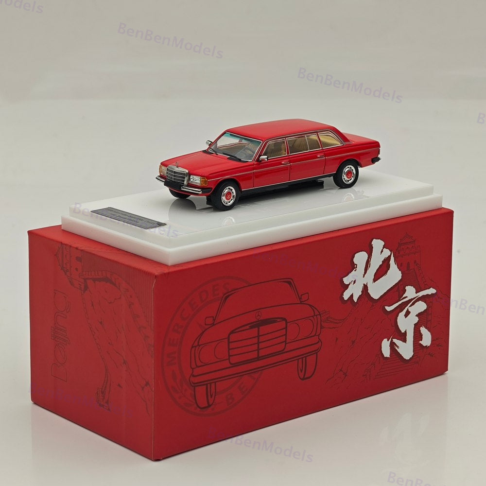 1:64 JIYI & GOC Mercedes Benz 230E V123 Beijing HEC 1976 Red Special Edition