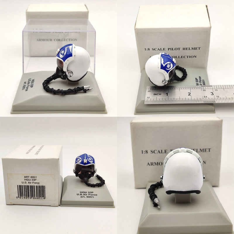 1/8 CDC Armour/Franklin Mint Pilot Helmet HGU 26P/33P/55P/MK 10/Gueneau 316/APH 6B Diecast Model Collection Used