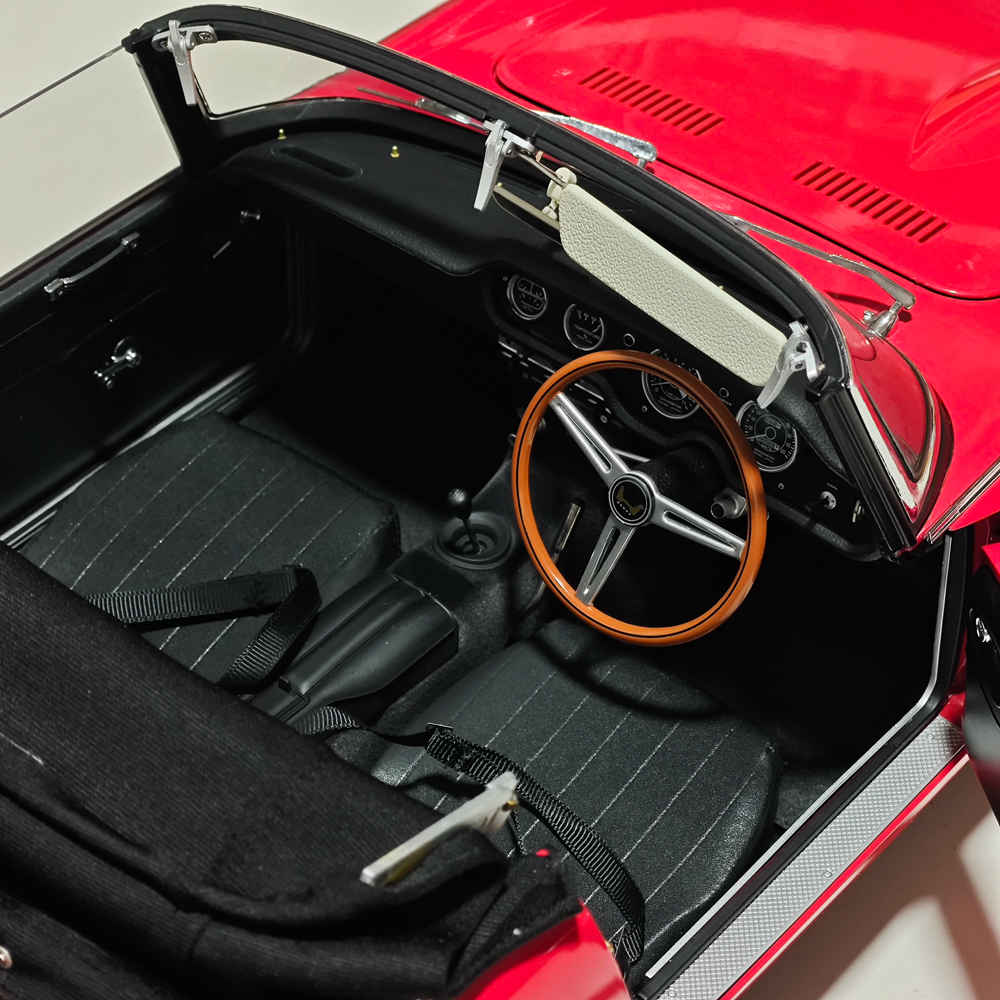 RARE 1/6 G & P HONDA S800M Cabriolet 1969 Modèle moulé sous pression édition son et lumière
