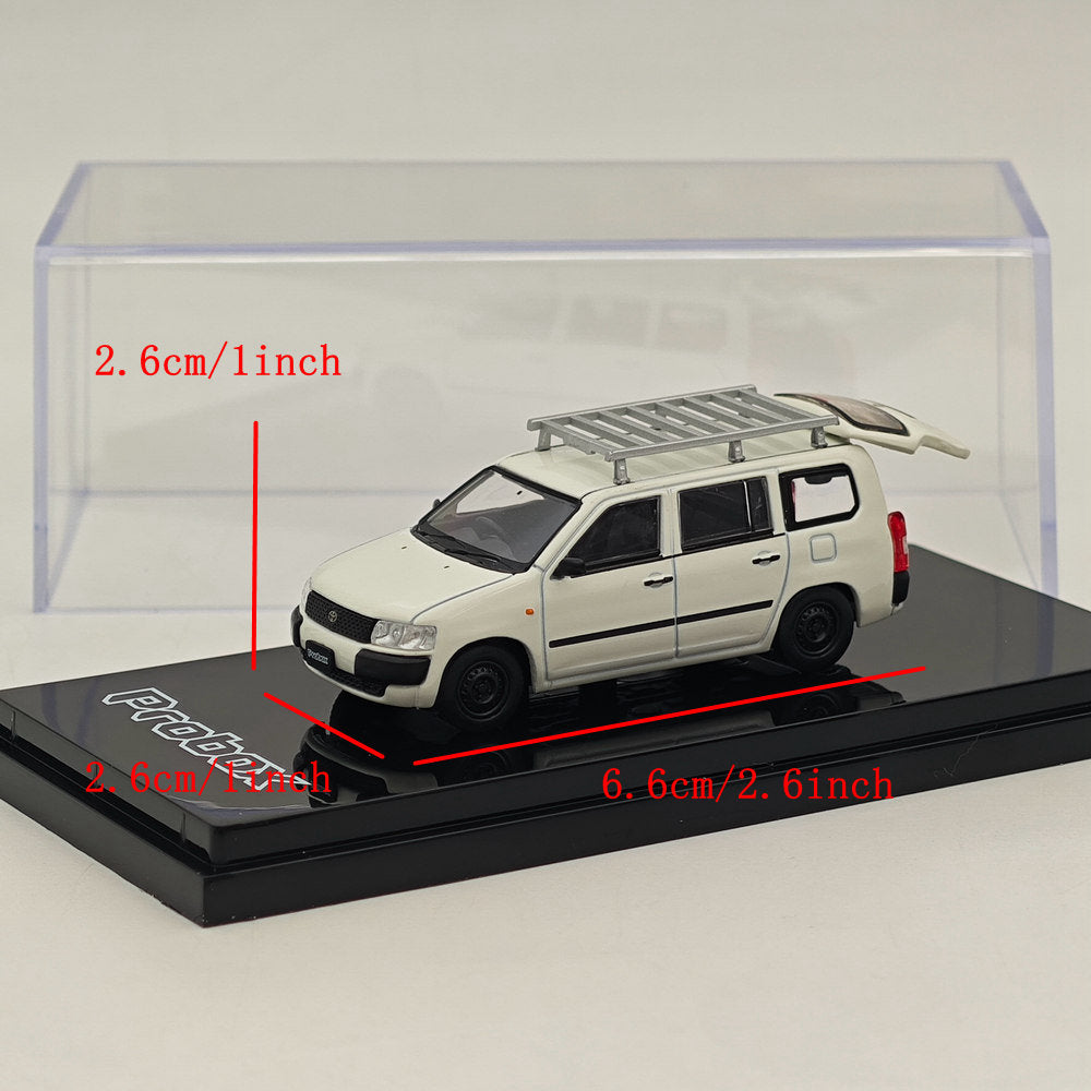 1/64 Hobby Japan Toyota PROBOX Customized ver. with ROOF CARRIER White HJ642062W