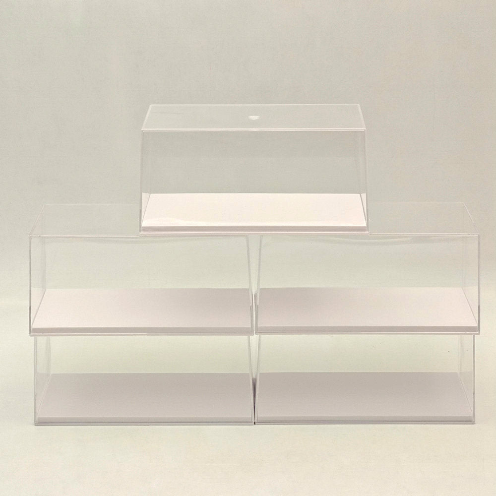 Boîtes en acrylique de 15,3 cm 6 pouces, présentoir de rangement transparent anti-poussière pour modèles de voitures et jouets à l'échelle 1:72, 1:43