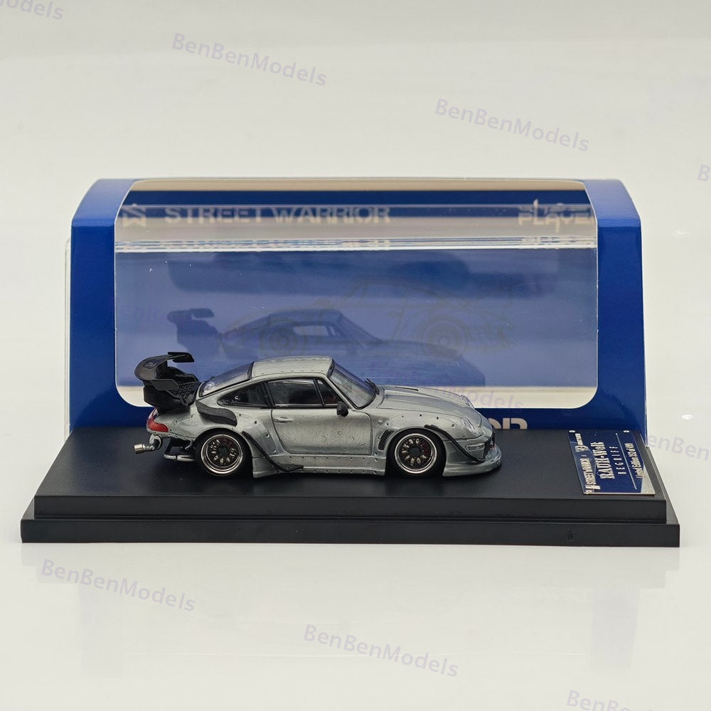 1/64 SW Porsche RWB 993 Wide Body Modification Diecast Model Car Varnish version
