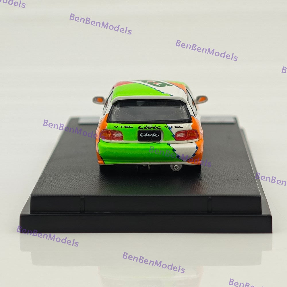 1:64 SW Civic EG6 JACCS Livery #14 Diecast Model Limited 499 Collectible Car