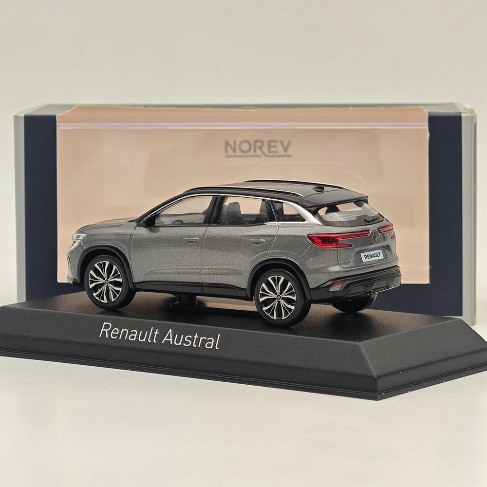 Modèle réduit de voiture moulée sous pression Norev Renault Austral 2022 grise, collection limitée, 1/43