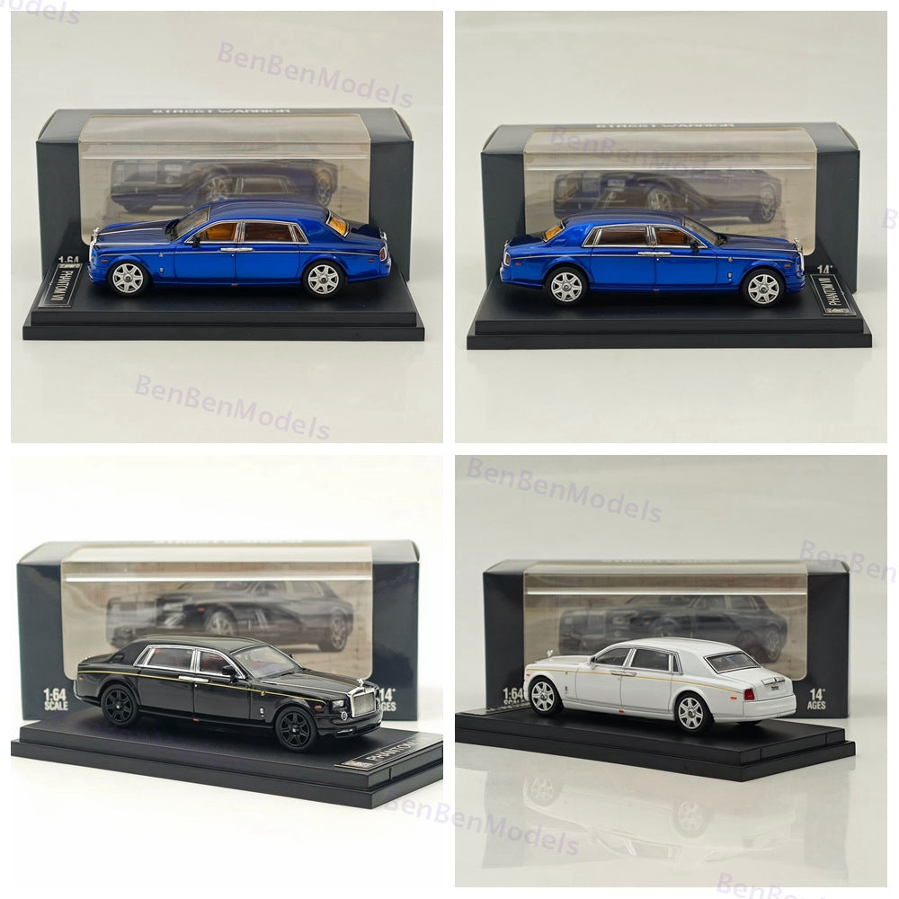 1:64 SW Rolls-Royce Phantom VII 7 Luxury Sedan Sports Model Diecast Metal Car