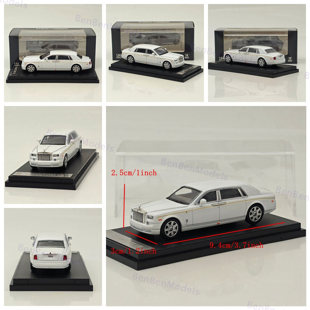 1:64 SW Rolls-Royce Phantom VII 7 Luxury Sedan Sports Model Diecast Metal Car
