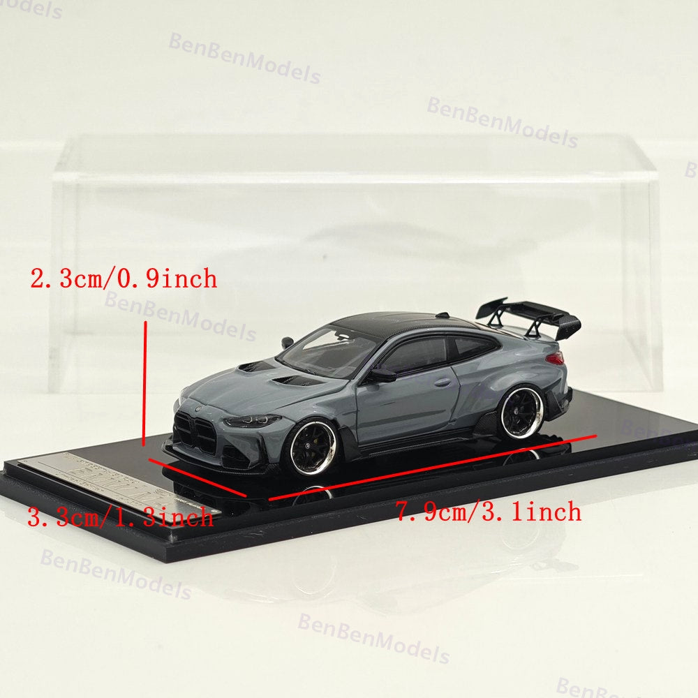 1:64 SW BMW M4 G82 Grey Sports Diecast Models Car Limited Collection Gifts