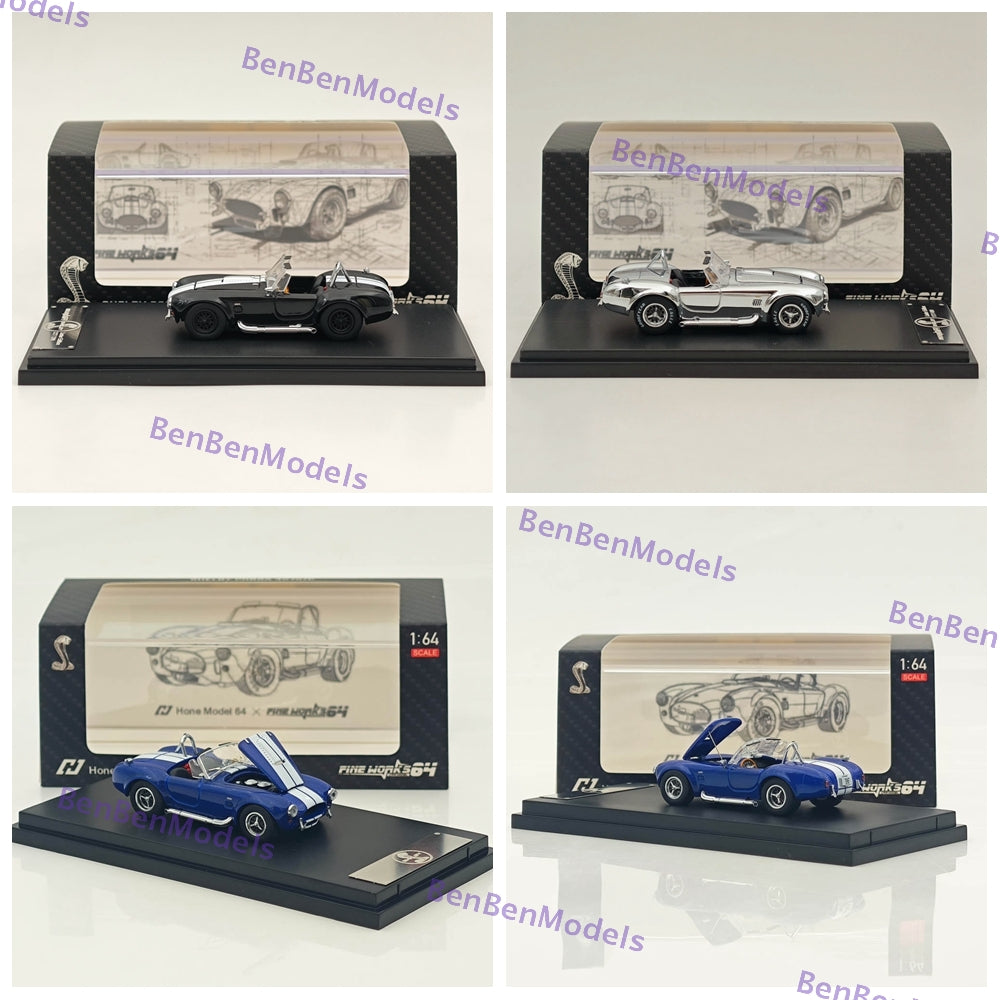 Fine Works 1/64 Ford SHELBY COBRA 427S/C Diecast Models Car Limited Collection