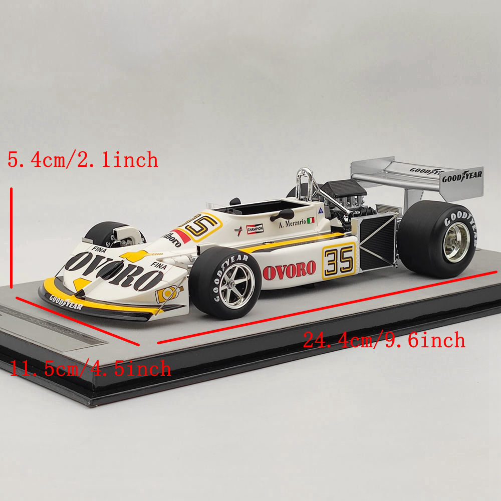 1/18 Tecno Mythos Series March Ford 761 OVORO #35 1976 Swedish GP TM18-222E Red Resin Model Cars Limited Collection