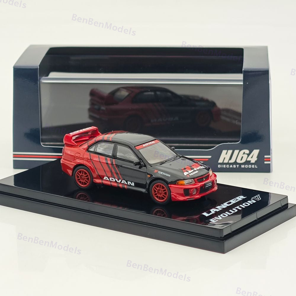 Hobby Japan 1/64 Mitsubishi Lancer GSR Evolution 1998 YOKOHAMA ADVAN HJ642032AV