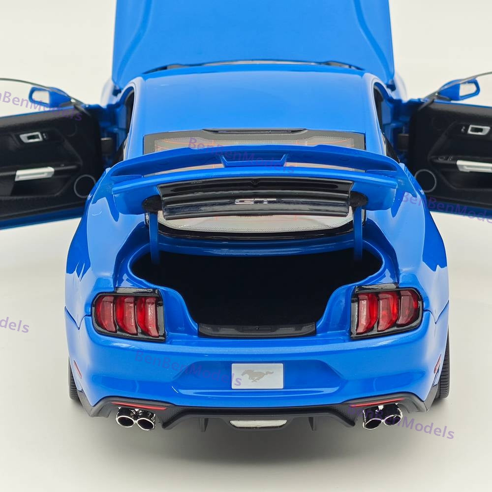 DM 1/18 Scale Model Replicas Ford Mustang GT 2019 Widebodykit Pack RHD Blue