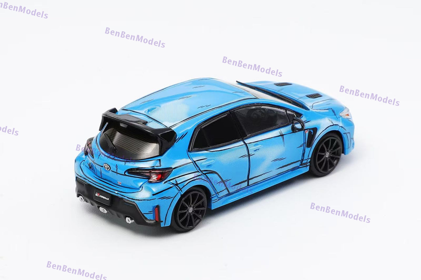 Pre-sale 1:64 GCD Toyota GR COROLLA Blue Manga RHD KS-041-555 Diecast Car Gifts