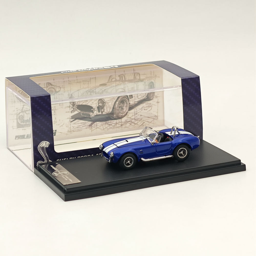 1/64 Fine Works Ford SHELBY COBRA 427S/C Blue Limit 999 pièces Modèles moulés sous pression