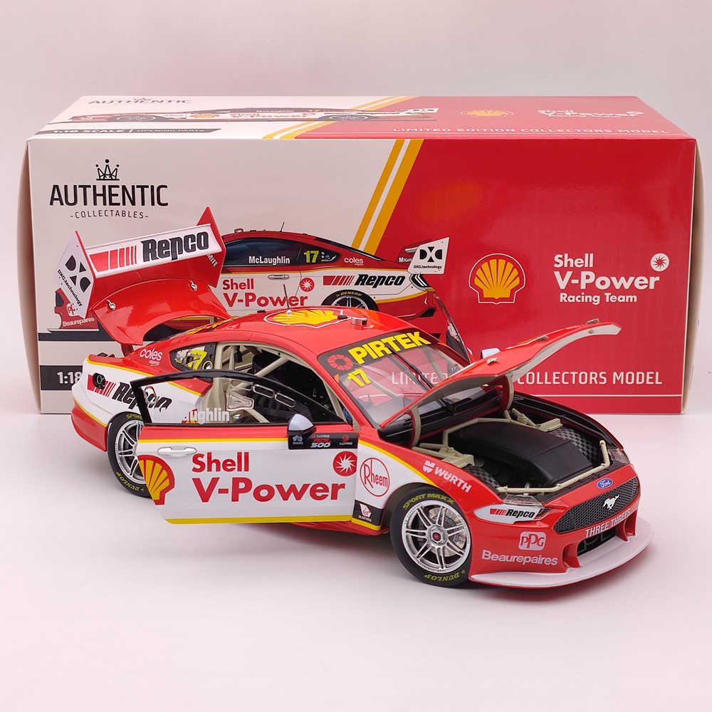 1/18 Authentic SHELL V-POWER RACING #17 FORD MUSTANG GT 2020 SCOTT MCLAUGHLIN'S TOYS CAR GIFT