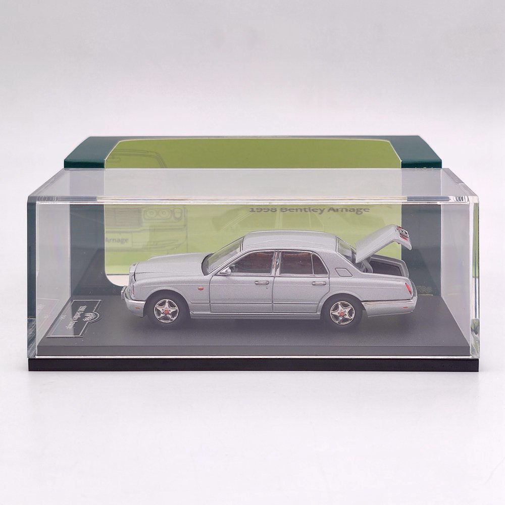 GFCC TOYS 1:64 1998 Bentley Arnage Silver Modèle de voiture moulé sous pression Collection limitée Jouets Cadeau