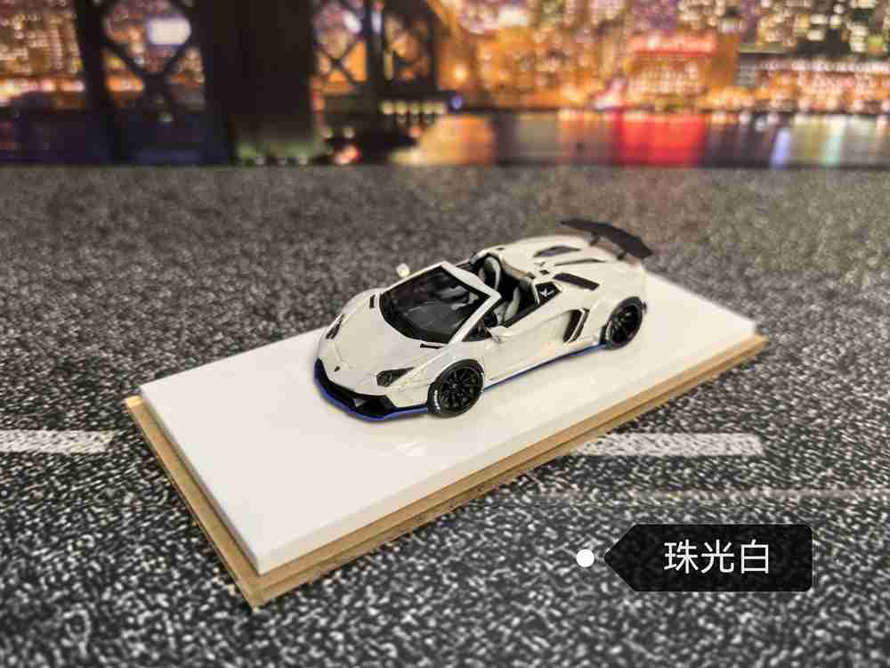 Fine Works 1:64 LP700 Convertible LB Miniature Resin Toys Car Models Collection Gifts