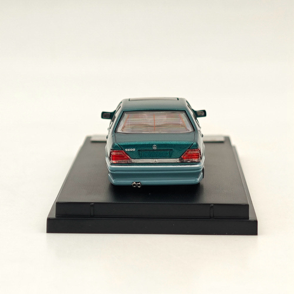 Modèle réduit de voiture moulée sous pression Mercedes Benz W140 S600 verte limitée 499 à l'échelle 1:64