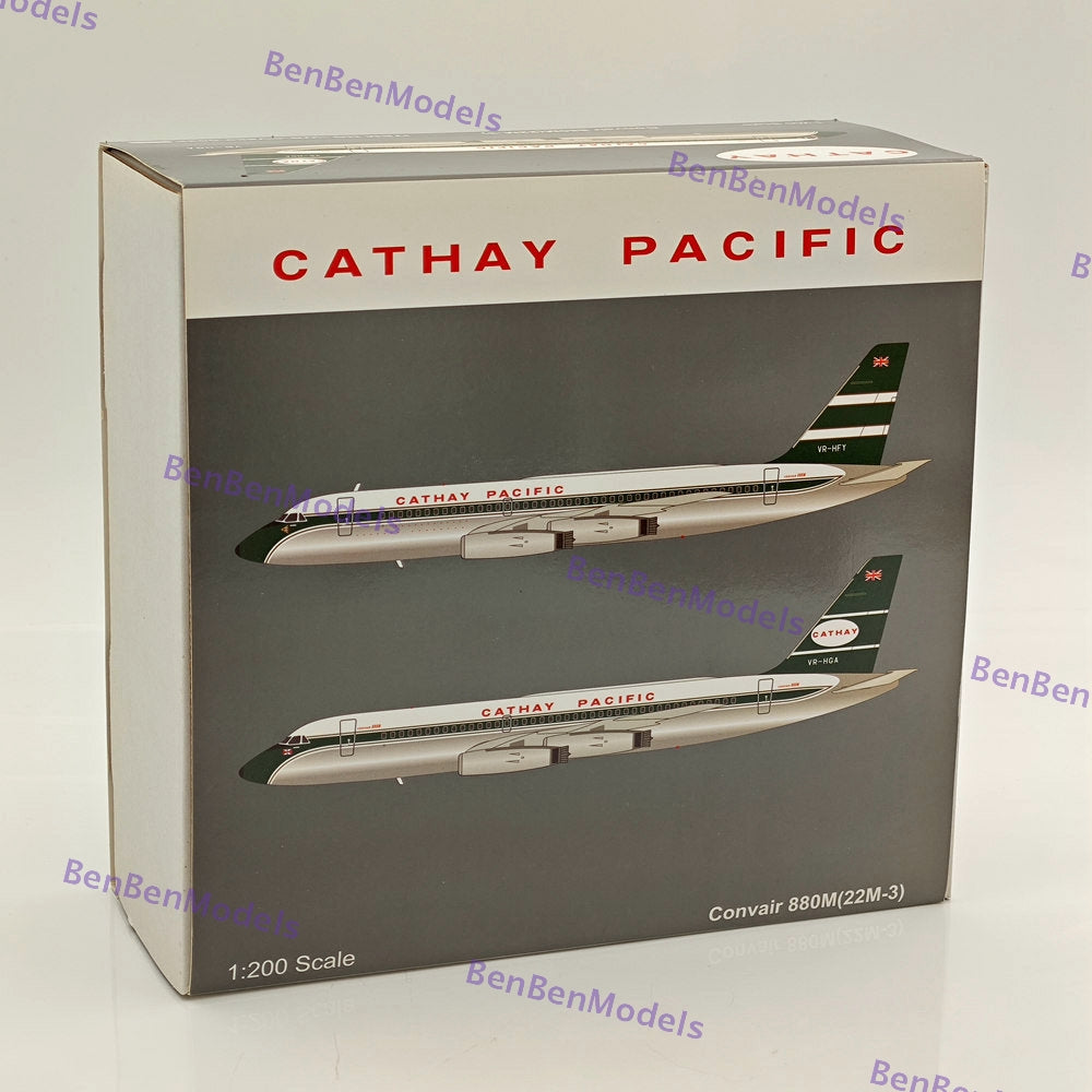 CATHAY PACIFIC VR-HFY / Convair 880M(22M-3) Diecast Models /WITH STAND 1:200